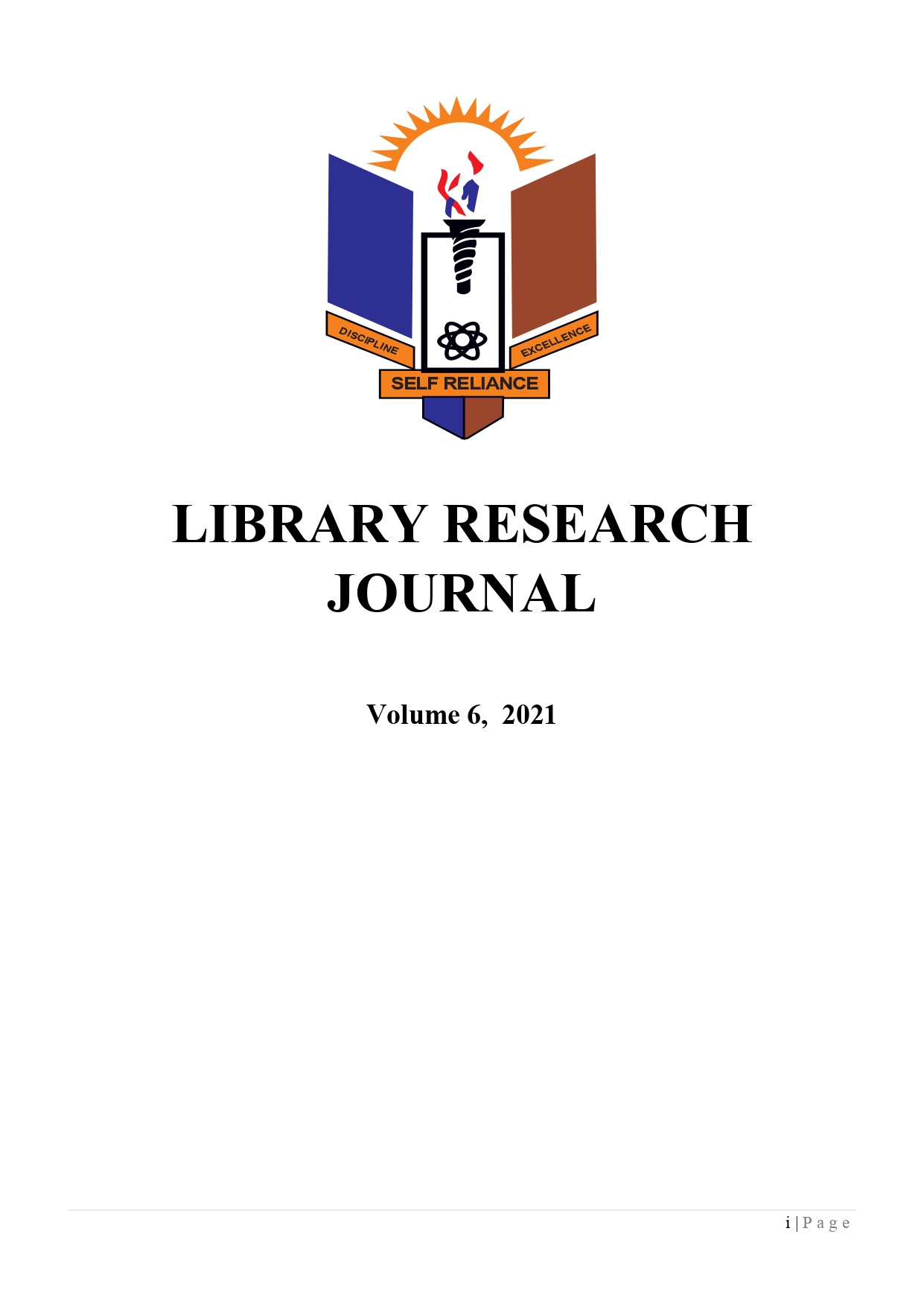 					View Vol. 6 (2021): LIBRARY RESEARCH JOURNAL
				