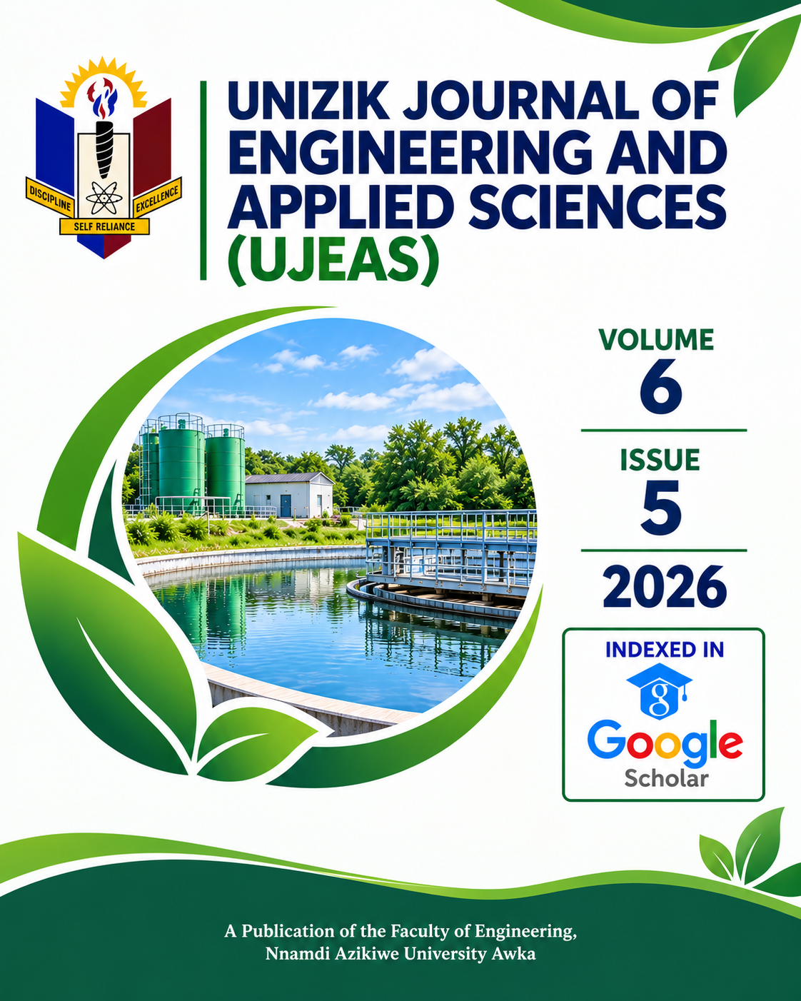 					View Vol. 6 No. 5 (2026): UNIZIK Journal of Engineering and Applied Sciences (In progress)
				